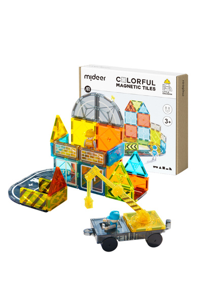 Mideer Magnetic Tiles - 36 pcs - Little Architect