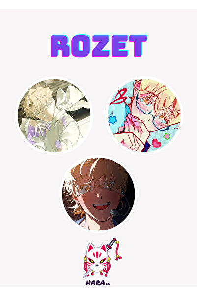 Hara Company Alien Stage Animesi Luka Anime Rozet Seti (3’LÜ)