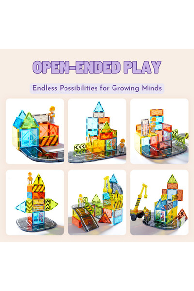 Mideer Magnetic Tiles - 36 pcs - Little Architect