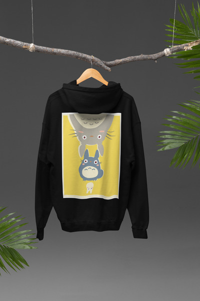 Nulivez My Neighbor Totoro Design Back Printed High Quality Unisex Oversize H...