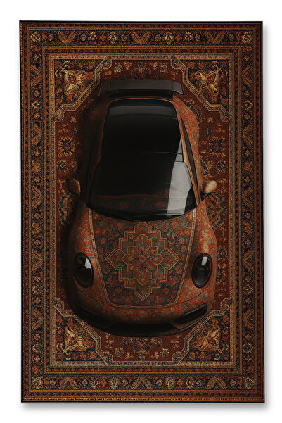 Rugs Modern Halı MOSSO Araba Temalı Desen Modern Dekoratif Kilim mosso509