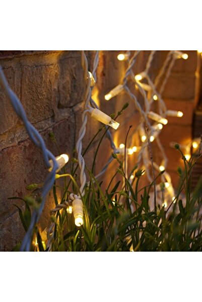 Flippy Instalație de Crăciun, Tip Cortină, IP44, 9 m x 3 m, 720 LED-uri, Alb Cald, cu 8 Jocuri Luminoase, 31