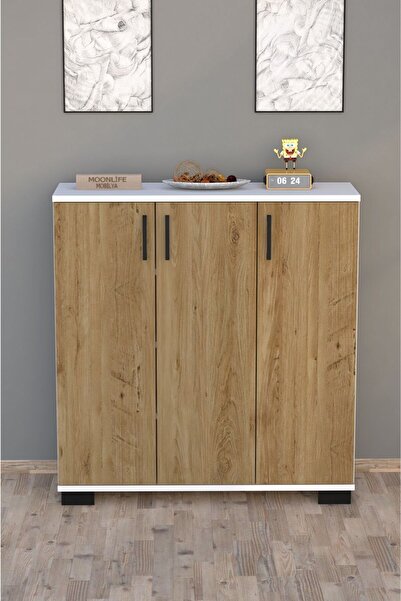 ANALİTİK MOBİLYA Florida Çok Amaçlı 3 Kapaklı Dolap