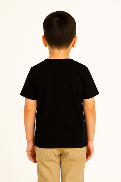 ModaPlaza Children's Solid Color Short Sleeve Badi 802