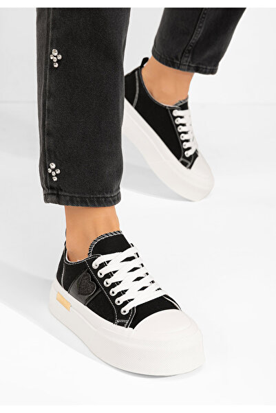 B T Shoes Sneakers με πλατφόρμα Anasty μαύρα