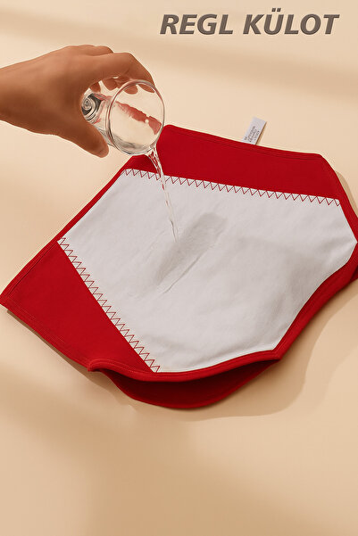 REYNEV Super Absorbent Ultra Hygienic Red Menstrual Panties, Effective All Day and Night Leak-Proof Menstrual Panties