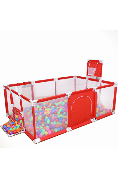 PIKKABOO Happy Game Fence Baby Playpen with Basketball Hoop & 30 Free balls