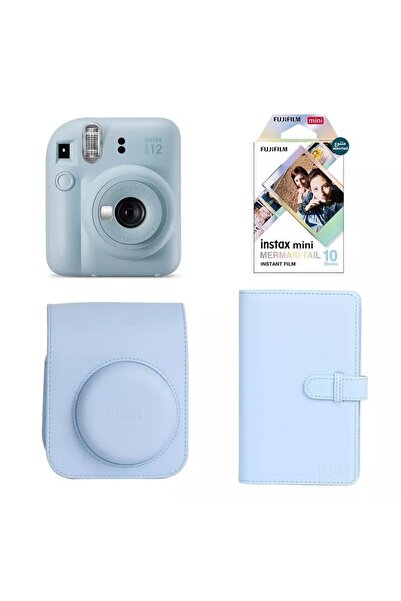 Fujifilm INSTAX Mini 12 Instant Film Camera, Gift box, Pastel Blue