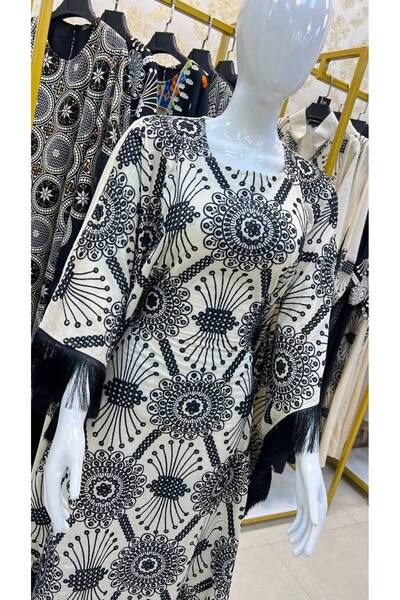 ONE WAY FASHION دراعة كويتية مع تطريز انيق وحزام داخلي ل امكانية التصغير والت...