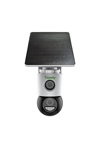 Genel Markalar TIANDY TC-H363U 3 Megapiksel 2 Kameralı 4G Pan-Tilt Dome Solar...