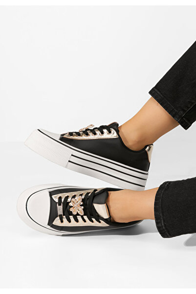 B T Shoes Γυναικεία sneakers Pamelia μαύρα