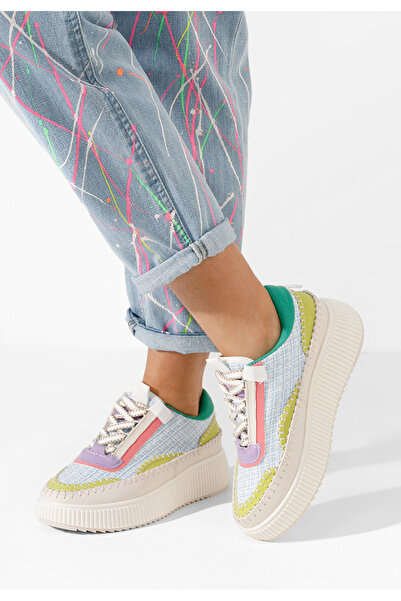 B T Shoes Viacfarebné dámské tenisky na platformě Tenerife V2