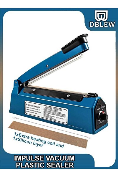 DBLEW 200mm Electric Manual Hand Impulse Heat Vacuum Food Sealer Sealing Packaging Machine For Plast