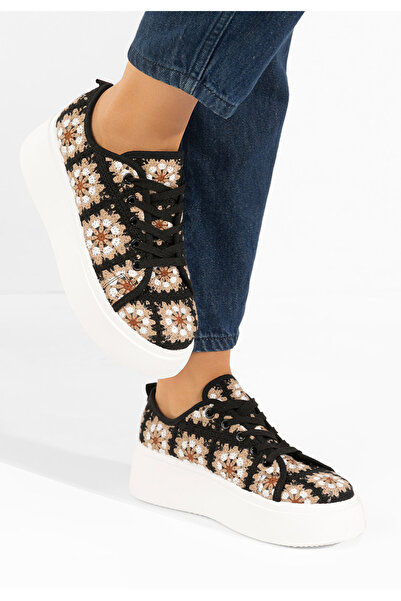 B T Shoes Sneakers με πλατφόρμα Maricruz μαύρα