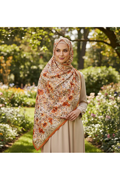 tuaipek Leaf Dance Pattern Pure Touch Cotton Shawl 75X185Cm