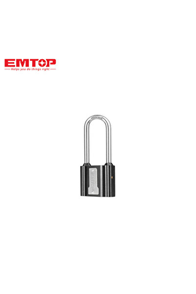 EMTOP 50mm Long Iron Security Padlock - Rust and Water Resistant with Brass Cylinder (Laton)