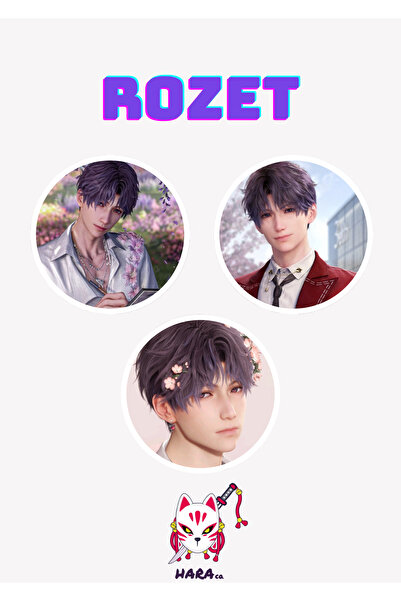 Hara Company Love And Deepspace Oyunu Rafayel Oyun Rozet Seti (3’LÜ)