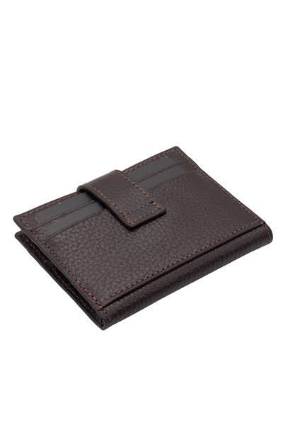 Pierre Cardin Brown Unisex Leather Card Holder 0107K6C