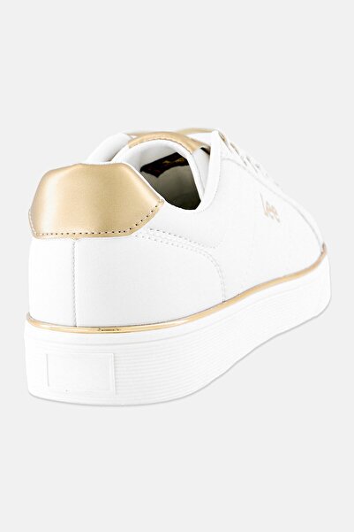 Lee Women Scarlet Brand Logo Lace Up Casual Shoes, White