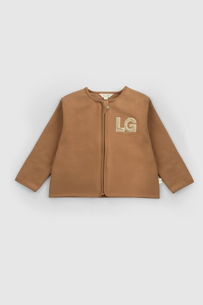 Little Gusto Organic Cotton Baby Jacket Brown