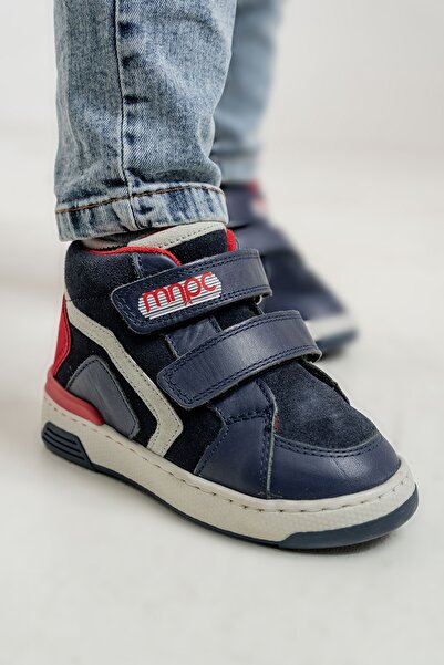 mnpc Erkek Çocuk Lacivert Hakiki Deri Suya Dayanıklı Anatomik Günlük Bot