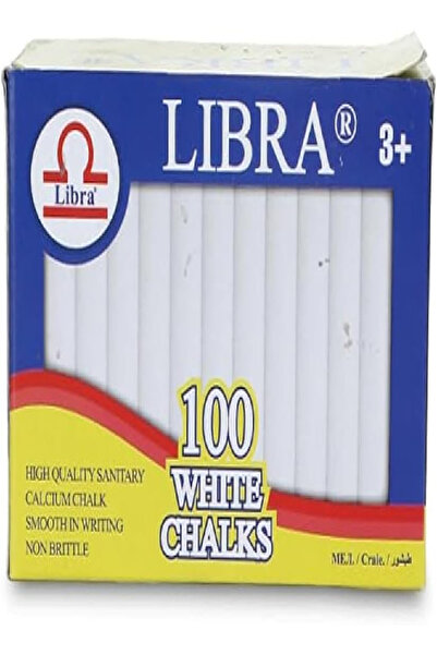 RAHALIFE HOME SOLUTION Rahalife Dustless White Chalks – Smooth Writing, Non-Brittle Calcium Chalk, 100-Piece Box