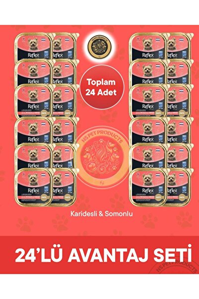 Reflex Plus Pate MSC Karidesli ve Somonlu Mini ve Küçük Irklar için Yetişkin ...