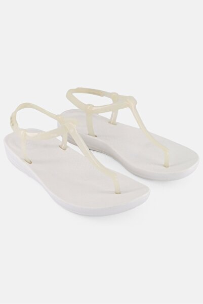 Fitflop Women Iqushion Splash Adjustable Sandals, White