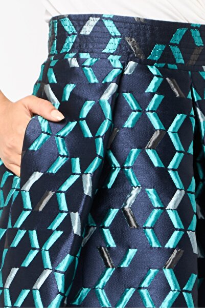 Emporio Armani Women Allover Print A-Line Skirt, Multicolor