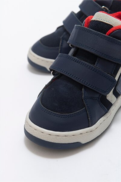 mnpc Erkek Çocuk Lacivert Hakiki Deri Suya Dayanıklı Anatomik Günlük Bot