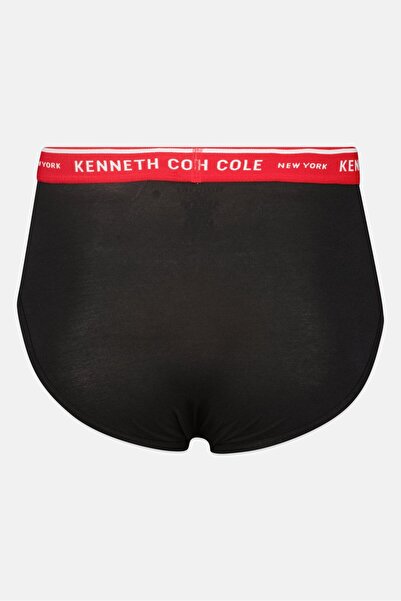 Kenneth Cole Men 2 Pack Brand Logo Briefs, Black