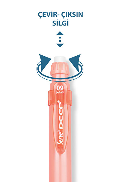 Serve Deep Uçlu Kalem 09mm - Toprak Tonları