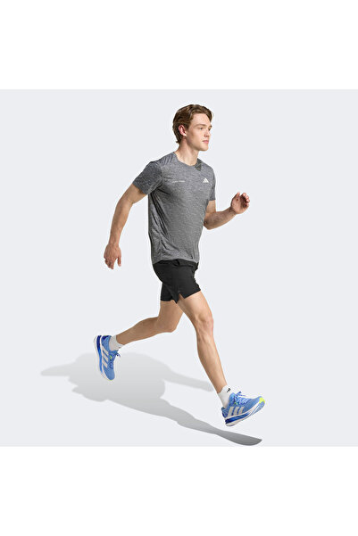 adidas Ανδρικό μπλουζάκι για τρέξιμο Own The Run Melange σε γκρι χρώμα