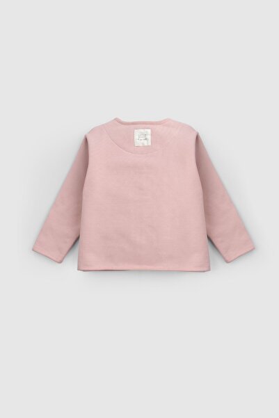 Little Gusto Organic Cotton Furry Baby Jacket Pink