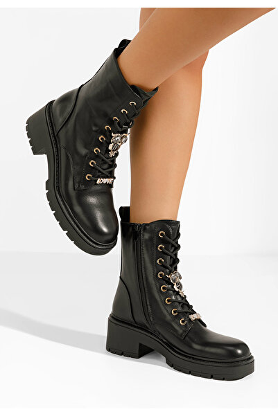 B T Shoes Αρβυλάκια γυναικεία Owlove μαύρα
