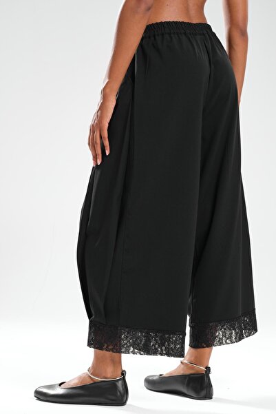 tw3 Women's Pleated Design Trousers with Lace Detail on the Legs