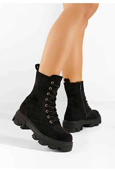 B T Shoes Černé kotníkové boty Lornessa