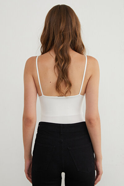 Fulla Moda Базовий боді з бретельками та кнопками