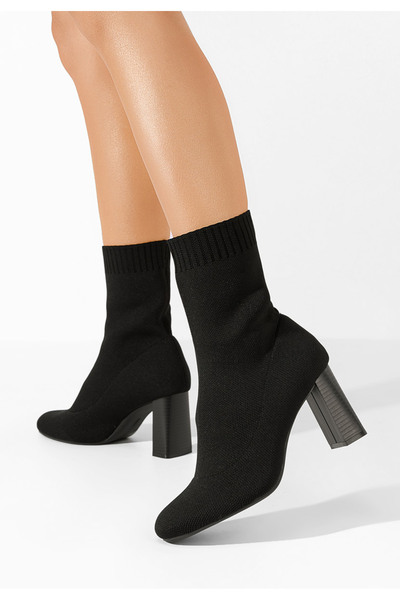 B T Shoes Botine tip soseta Lujana negre