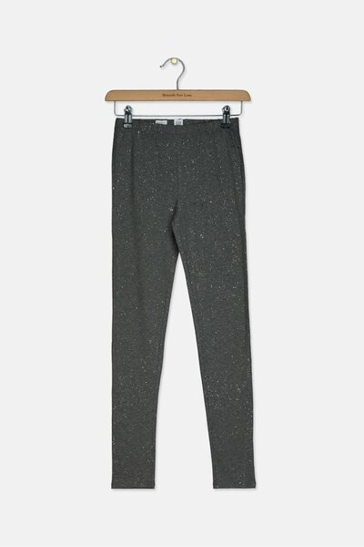 GAP Girls Embellished Glitters Pull On Leggings, Grey