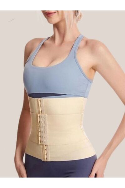 FİT1BEDEN Fitbelt Buckled Underwire Slimming Hourglass Firming Waist Corset