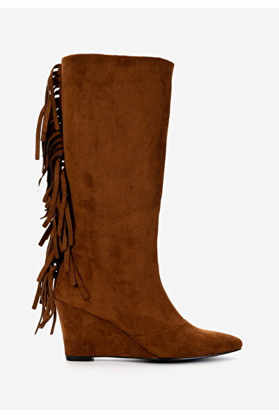 B T Shoes Camelové dámské kozačky Milania