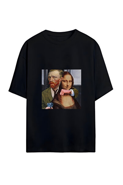 GraffTee تي شيرت قطني كبير الحجم للجنسين من LISA AND GOGH