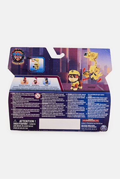 PAW PATROL Mighty Movie Hero Pups Rubble Figure
