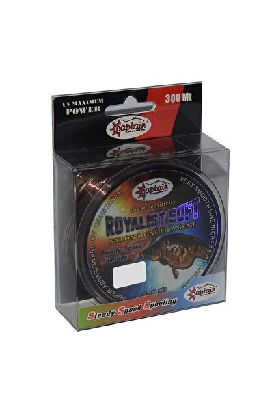 CAPTAIN Royalist Soft 300m Monofilament Model Fishing Line Coffee Color