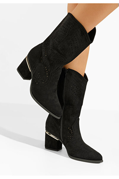 B T Shoes Καουμπόικες Μπότες Dabiera Μαύρα