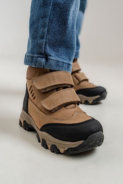 mnpc Erkek Çocuk Kum Hakiki Deri Anatomik Günlük Bot