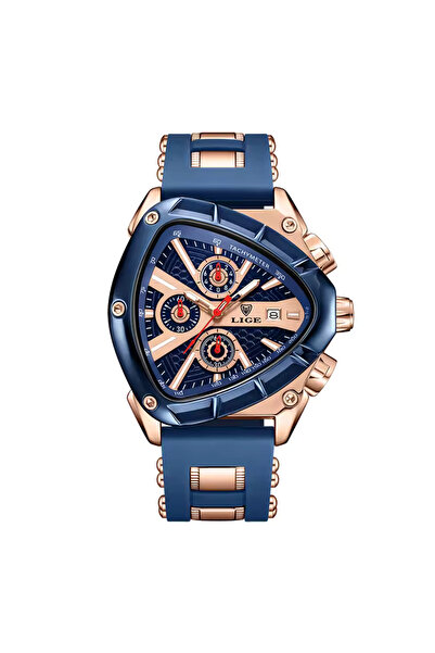 Store Polat Alemdar Saati Triangle Model Function Silicone Cord Waterproof Male Watch