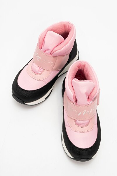 mnpc Kız Çocuk Pembe Suni Deri Suya Dayanıklı Anatomik Günlük Bot