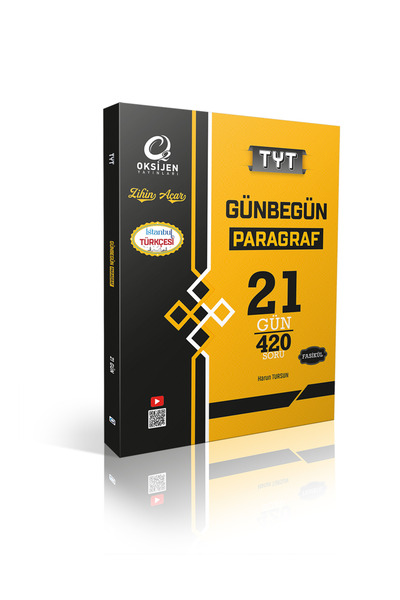 Oksijen Yayınları GÜNBEGÜN PARAGRAF SORU BANKASI